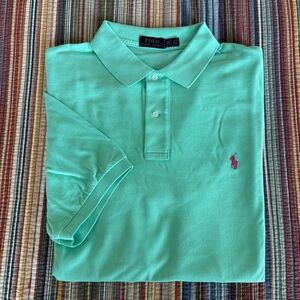 Polo Ralph Lauren Short Sleeve Polo Shirt Big & Tall 2XLT (NEW) mint green